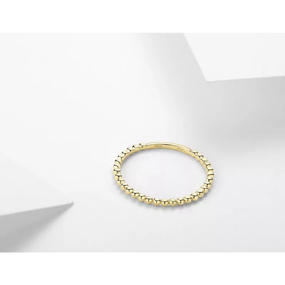 NEW Dainty 14k Gold-Plated Bead Ball Ring, Jewelry, Size‎ 7 - Picture 11 of 16